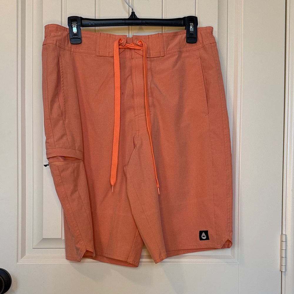 Men's Orange Swim Trunks